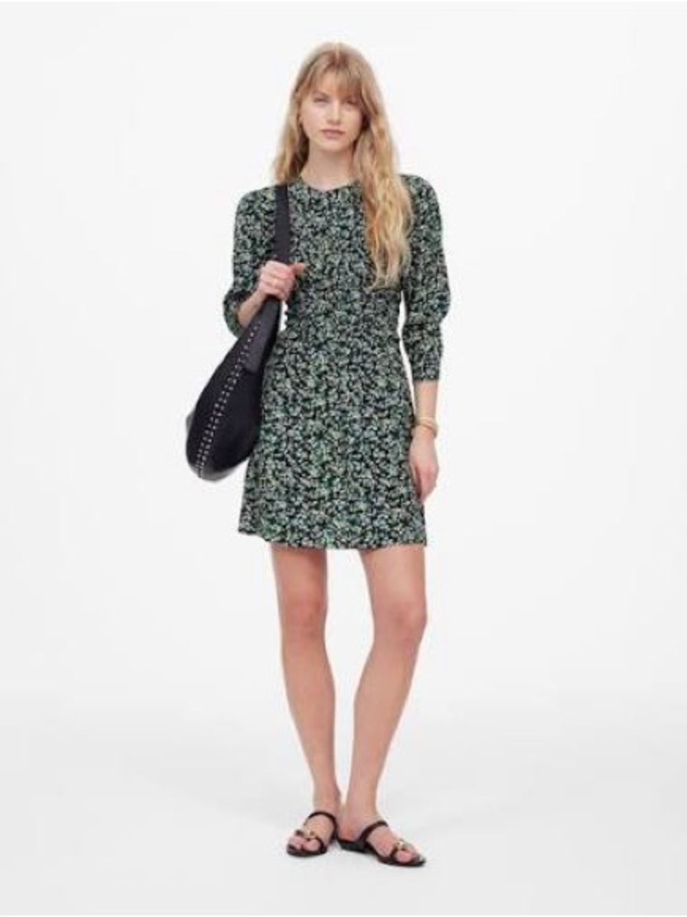 Madewell Smocked Mini Dress in Floral|Sz 8| Cottagecore